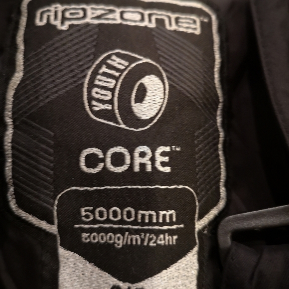 Snowpants insulated black winter skipants, size 2/3 by Ripzone - Picture 3 of 8